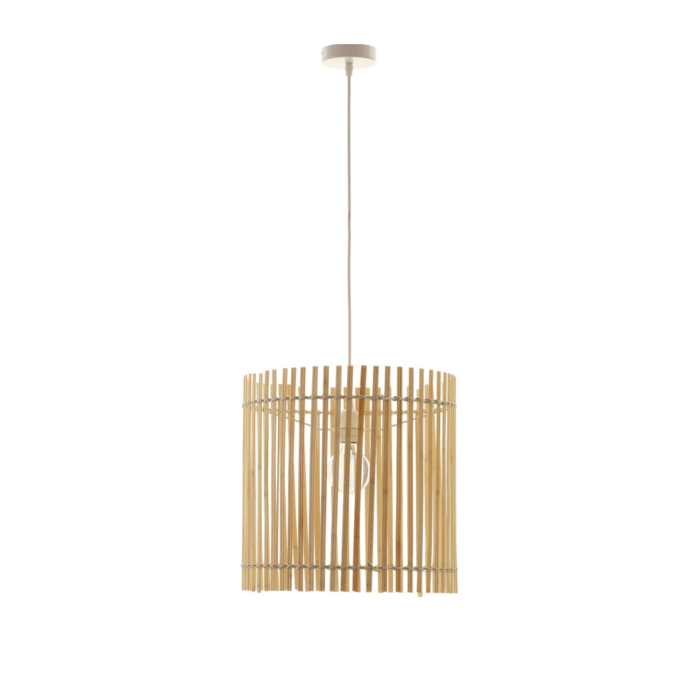 Hawk Classic Oriental Wooden Bamboo Shade Hanging Pendant Light Lamp Natural/Cream Fast shipping On sale