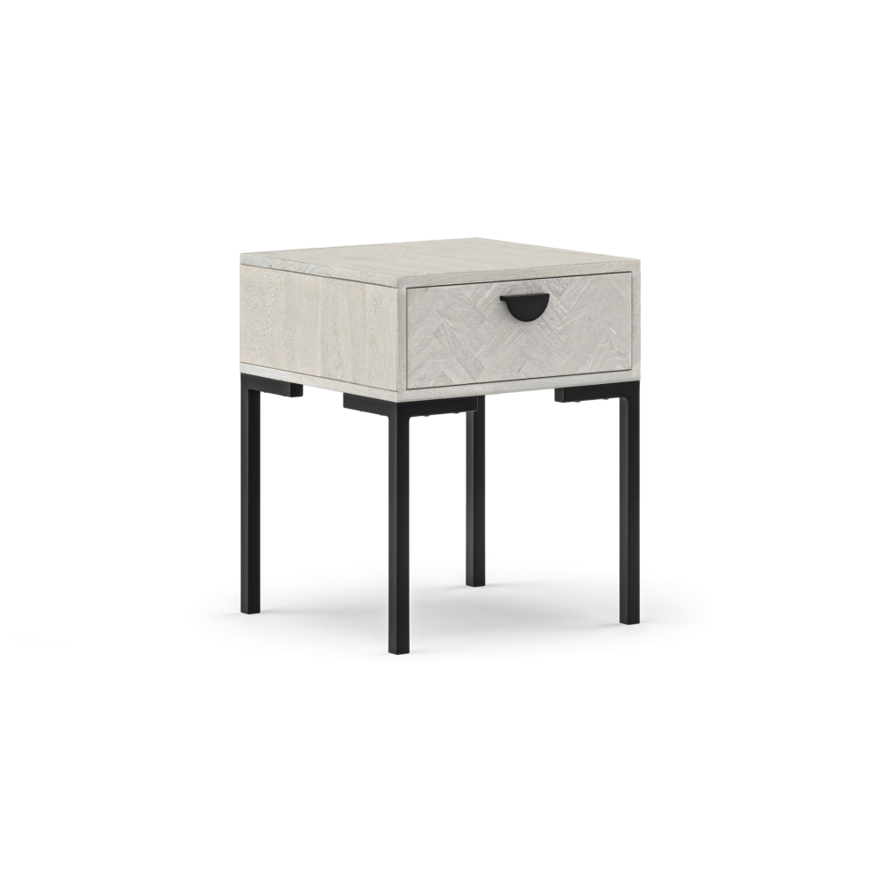 Hertz Nighstand Bedside Table Black Fast shipping On sale