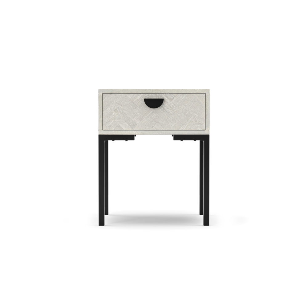 Hertz Nighstand Bedside Table Black Fast shipping On sale