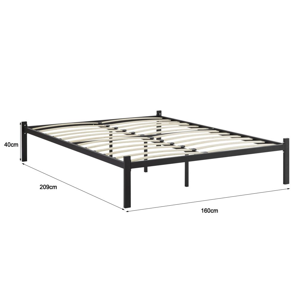 Hindmarsh Queen Size Metal Bed Frame Black Fast shipping On sale