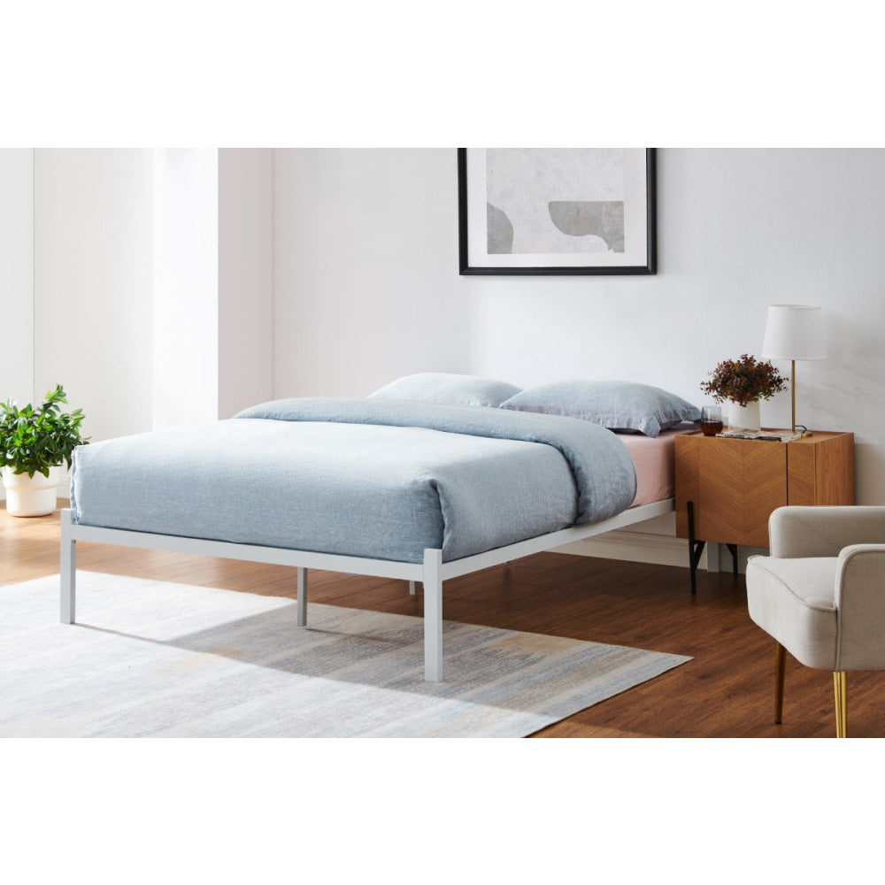 Hindmarsh Metal Bed Frame White Fast shipping On sale