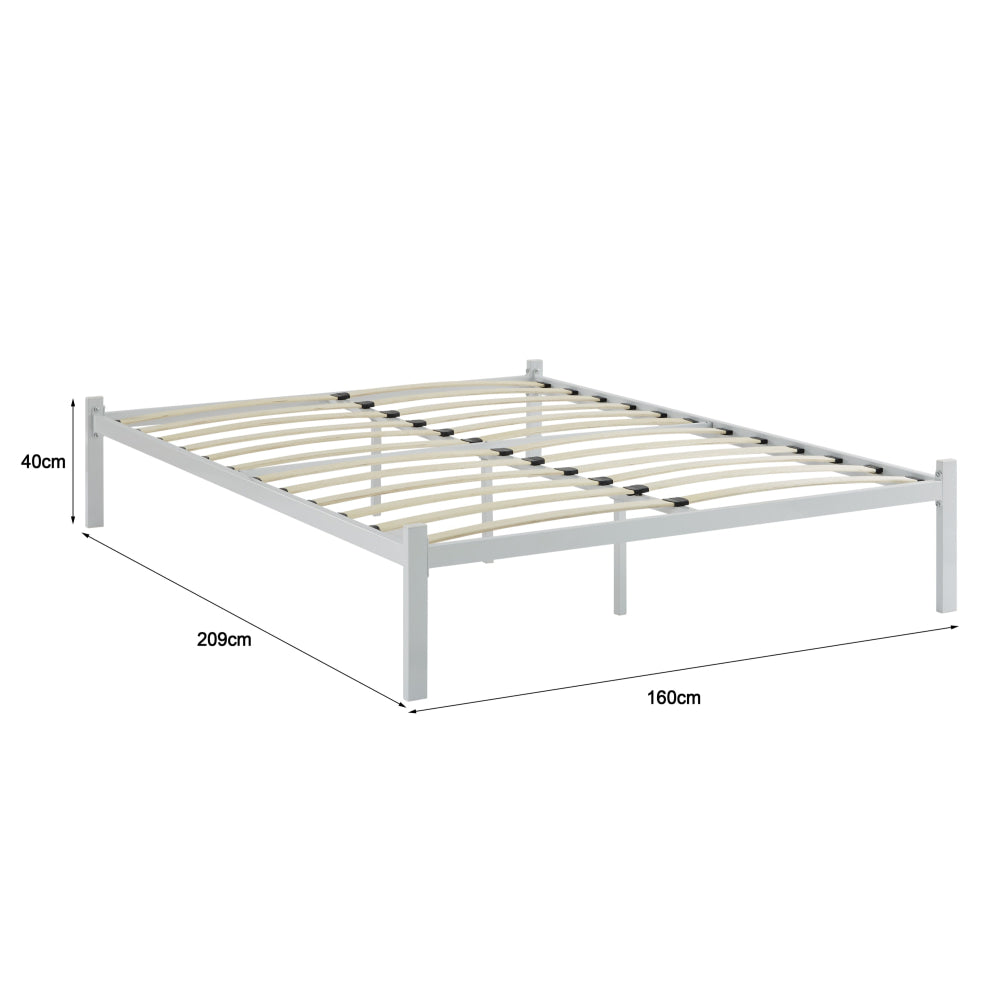 Hindmarsh Metal Bed Frame White Fast shipping On sale