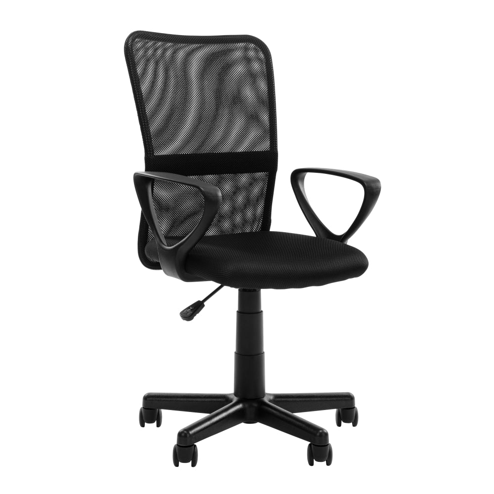 Hudson Modern Mesh Computer Task Desk Office Chair Arms Rest Black Fast shipping On sale