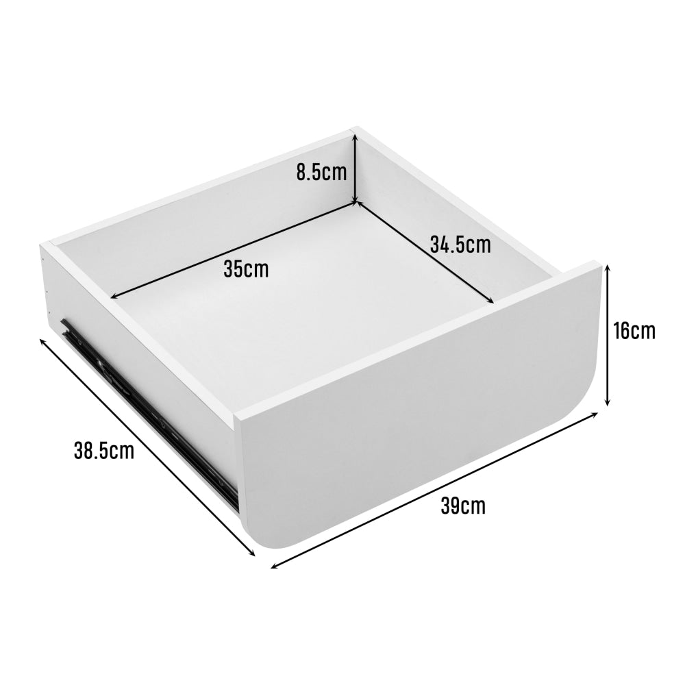 Hugh Modern Wooden Nightstand Bedside Table 2-Drawers White Fast shipping On sale