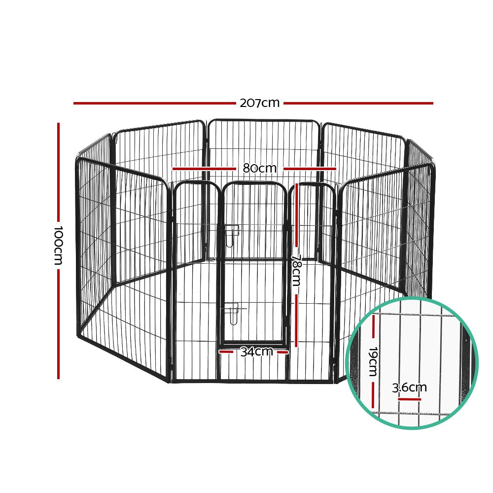 i.Pet 40 Pet Dog Playpen Kennel Puppy Enclosure Fence Cage Play Pen 8 Panel’ Cares Fast shipping On sale