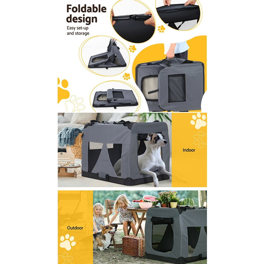 i.Pet Pet Carrier Soft Crate Dog Cat Travel Portable Cage Kennel Foldable 4XL Cares Fast shipping On sale