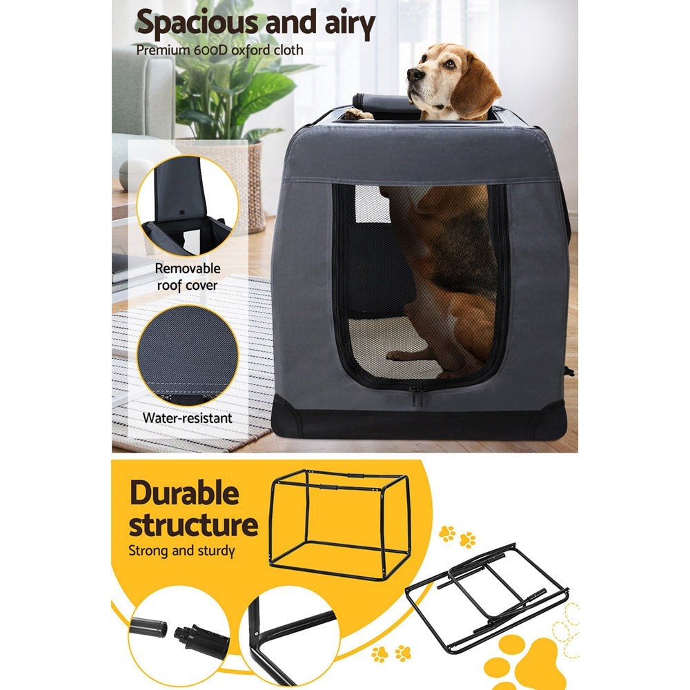 i.Pet Pet Carrier Soft Crate Dog Cat Travel Portable Cage Kennel Foldable 4XL Cares Fast shipping On sale