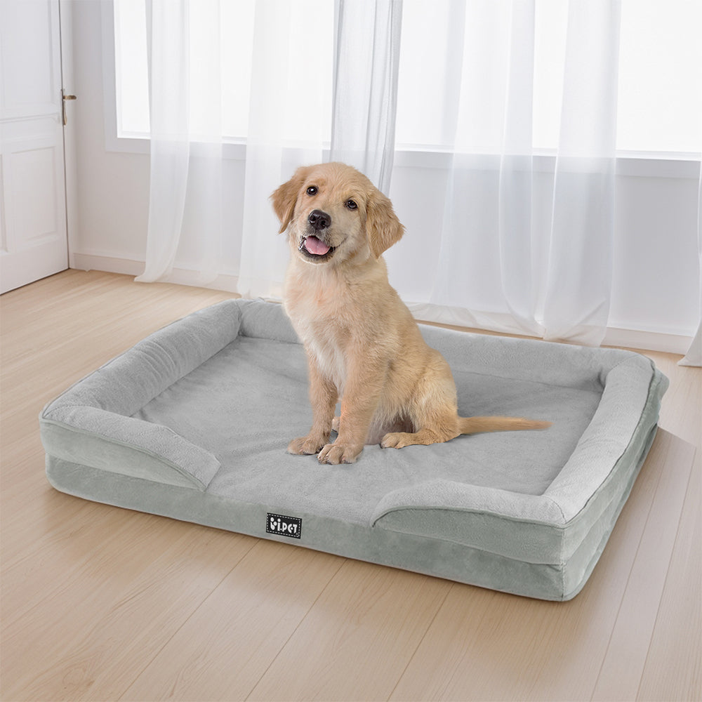 i.Pet Pet Bed Dog Calming Soft Cushion Egg Crate Large Sofa Removable Washable Cares Fast shipping On sale