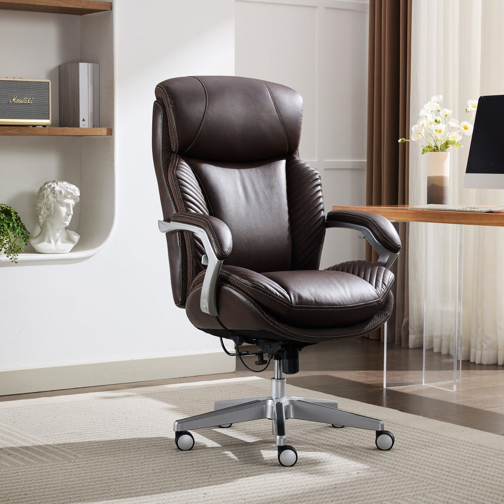 iComfort B&T Executive PU Leather Home Office Computer Working Chair Brown Fast shipping On sale