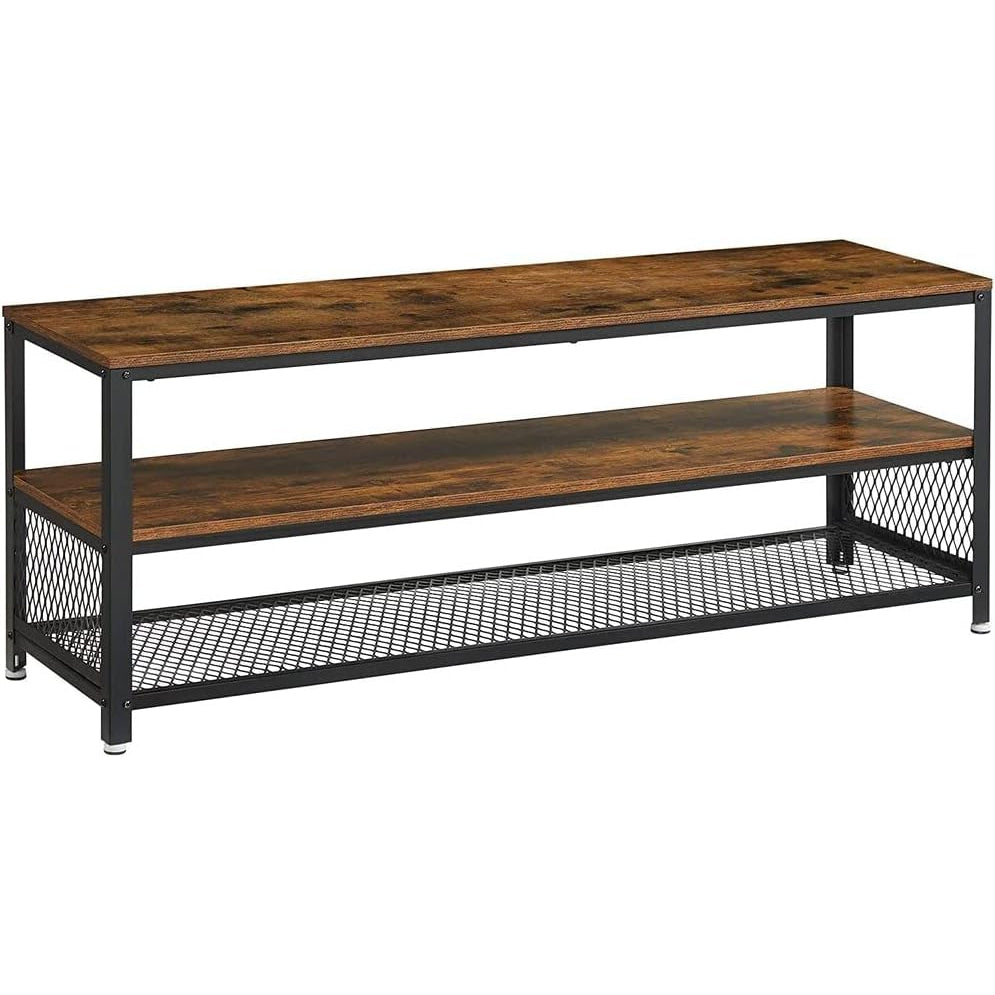 Industrial TV Stand for Screen Size up to 60 Inches Rustic Brown Unit Fast shipping On sale