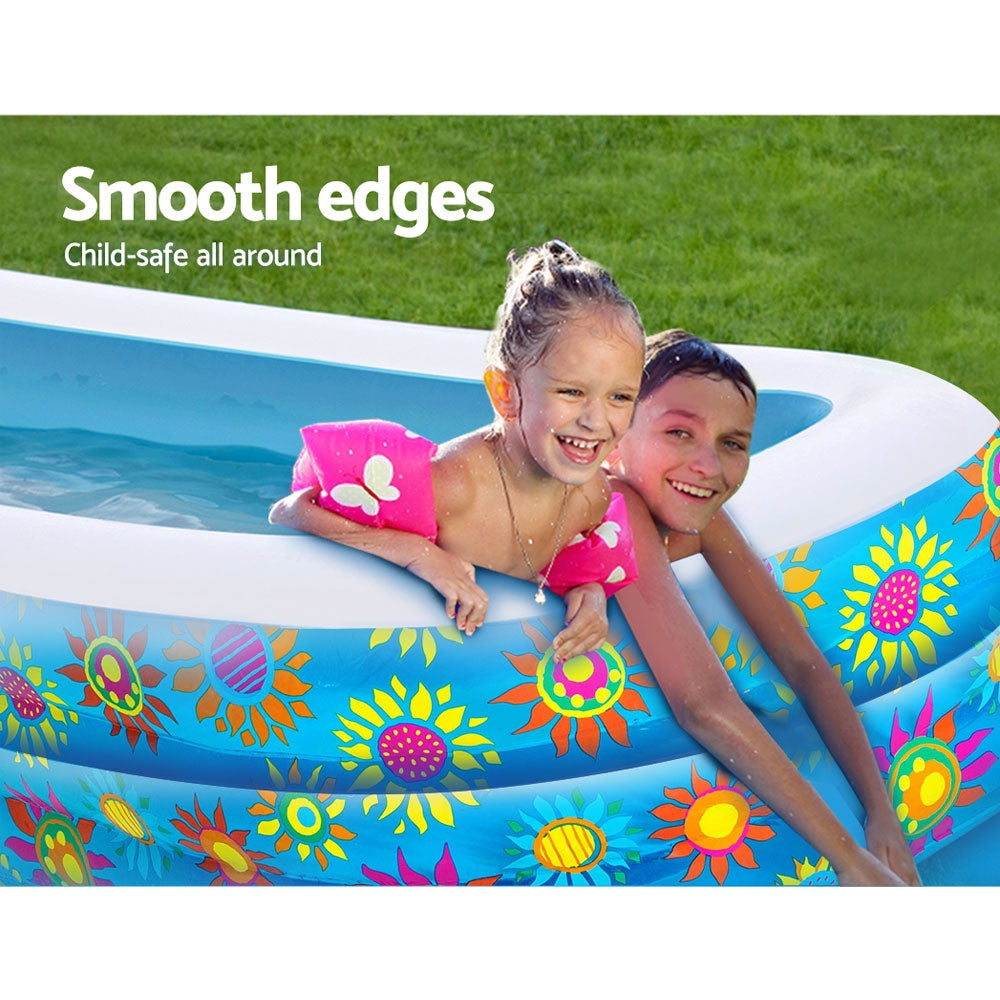 Inflatable Kids Play Pool Swimming Rectangular Family Pools & Spa Fast shipping On sale