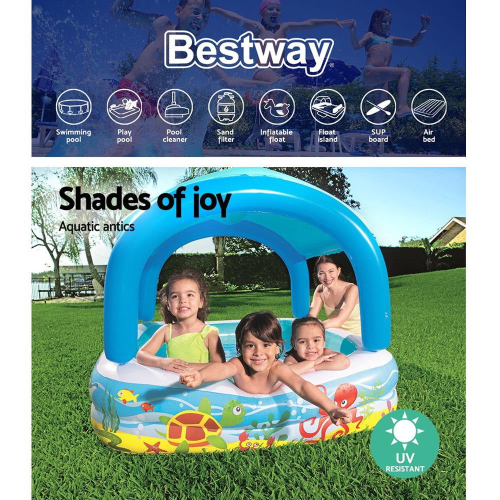 Inflatable Kids Pool Canopy Play Swimming Family Pools & Spa Fast shipping On sale