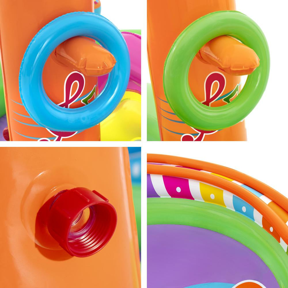Inflatable Swimming Play Pool Kids Above Ground Kid Game Toy 3 People & Spa Fast shipping On sale