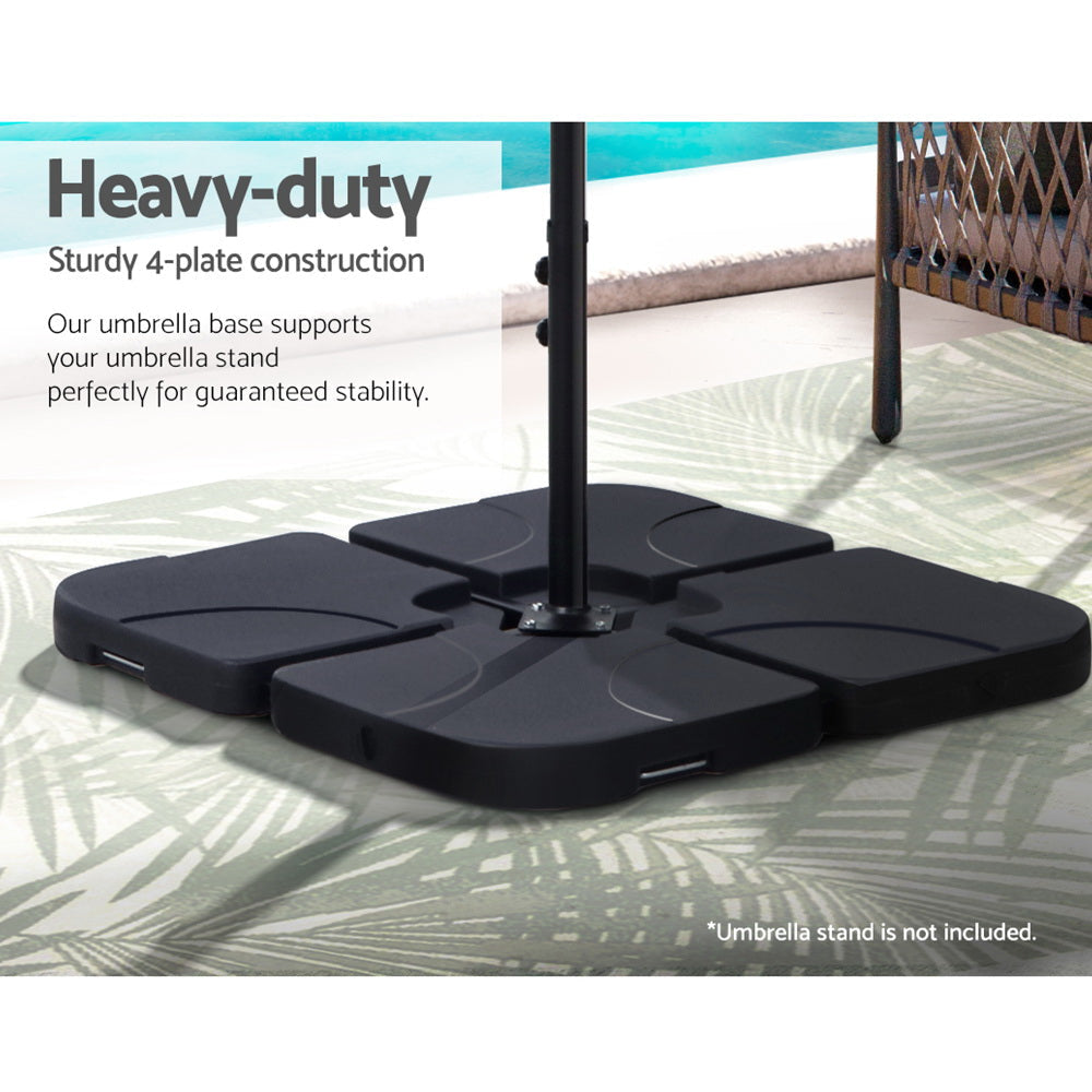 Instahut Outdoor Umbrella Base Stand Sand/Water Pod Cantilever Beach Patio 50cm Umbrellas Fast shipping On sale