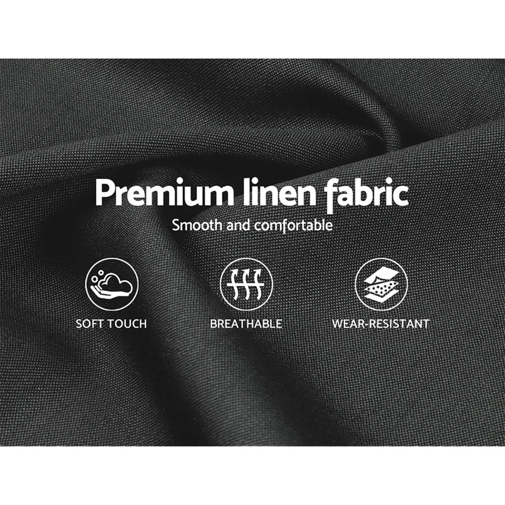 Issa Bed Frame Fabric Gas Lift Storage - Charcoal King Fast shipping On sale