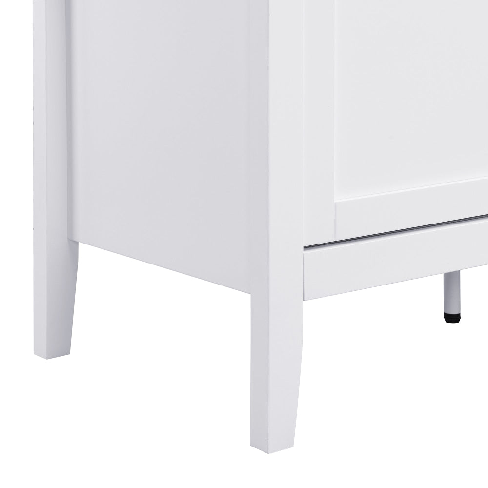 Issey Modern Wooden Lowline Fluted Entertainment Unit TV Stand 150cm White Fast shipping On sale