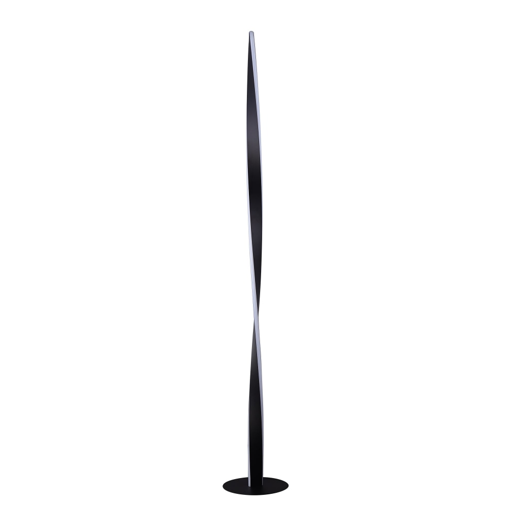 Jacqueline LED Modern Classic Twisted Floor Lamp Light - Black Fast shipping On sale