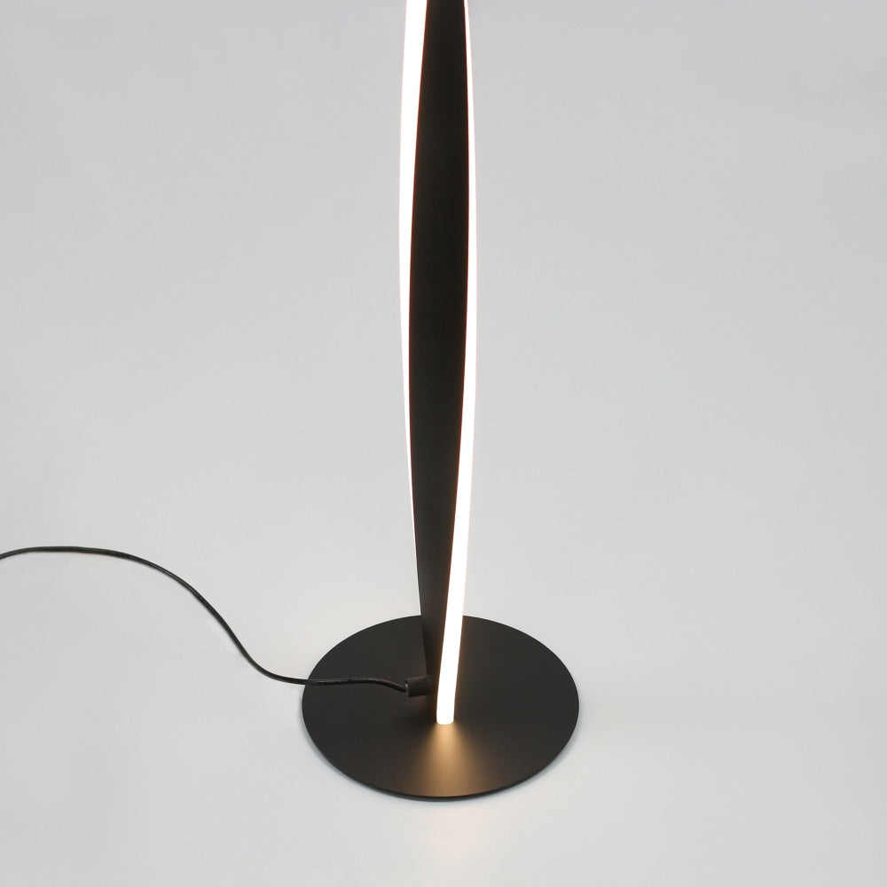 Jacqueline LED Modern Classic Twisted Floor Lamp Light - Black Fast shipping On sale
