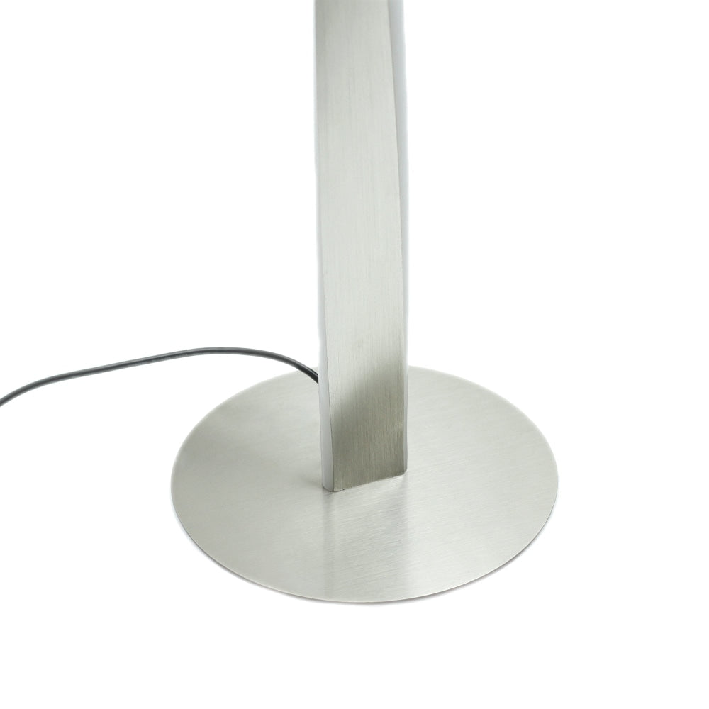 Jacqueline LED Modern Classic Twisted Floor Lamp Light - Brushed Chrome Fast shipping On sale