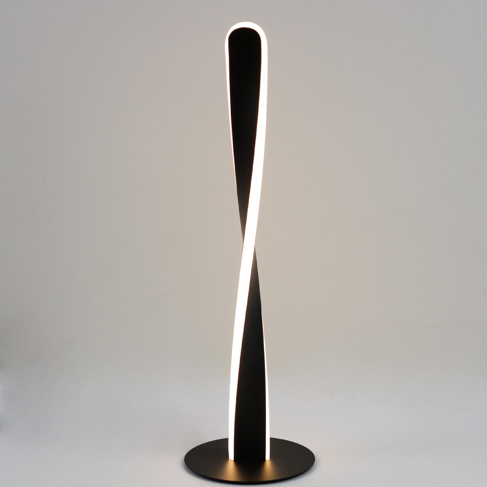 Jacqueline LED Modern Classic Twisted Table Lamp Light - Black Fast shipping On sale