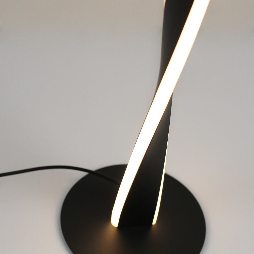 Jacqueline LED Modern Classic Twisted Table Lamp Light - Black Fast shipping On sale