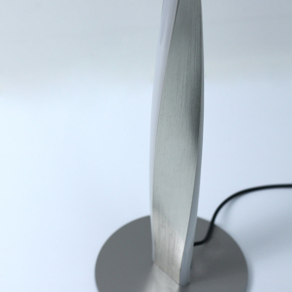 Jacqueline LED Modern Classic Twisted Table Lamp Light - Brushed Chrome Fast shipping On sale