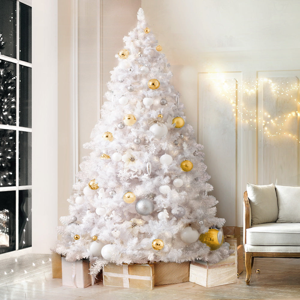 Jingle Jolly’s White Christmas Tree Xmas Decorations Home Decor 2.1M 7FT Fast shipping On sale