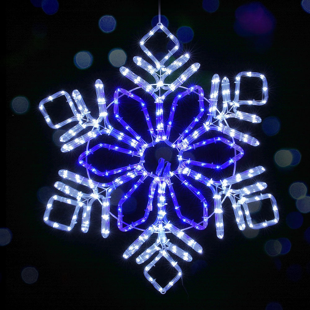 Jingle Jollys Christmas Lights Motif LED Light Outdoor Decorations 82cm Snow Fast shipping On sale