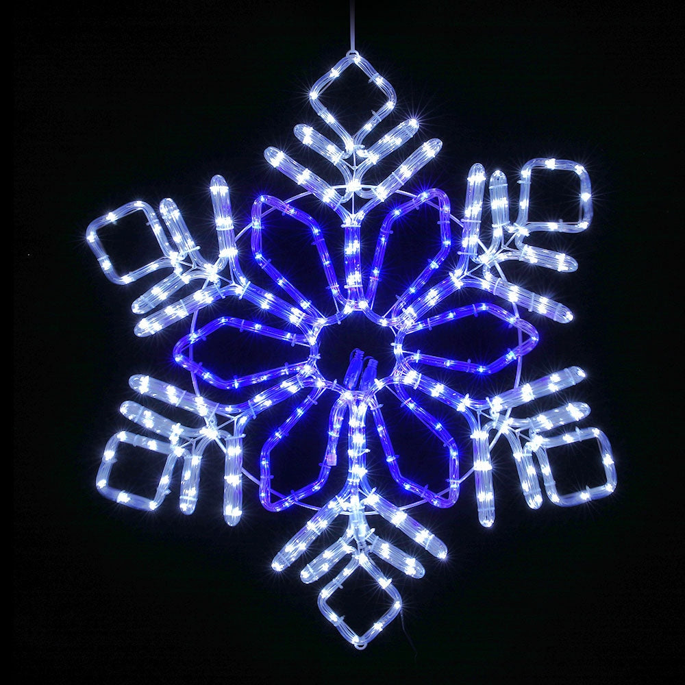 Jingle Jollys Christmas Lights Motif LED Light Outdoor Decorations 82cm Snow Fast shipping On sale