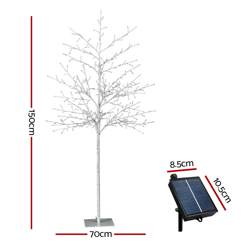 Jingle Jollys Solar Christmas Tree 1.5M 304 LED Trees With Lights Fast shipping On sale
