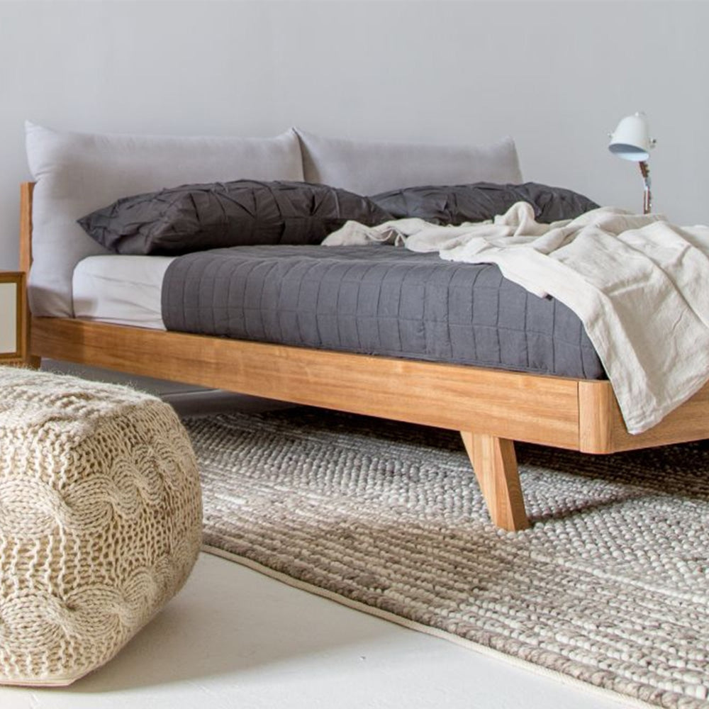 Jolene Danish Wooden Bed Frame W/ Headboard Pillows King Size Fast shipping On sale