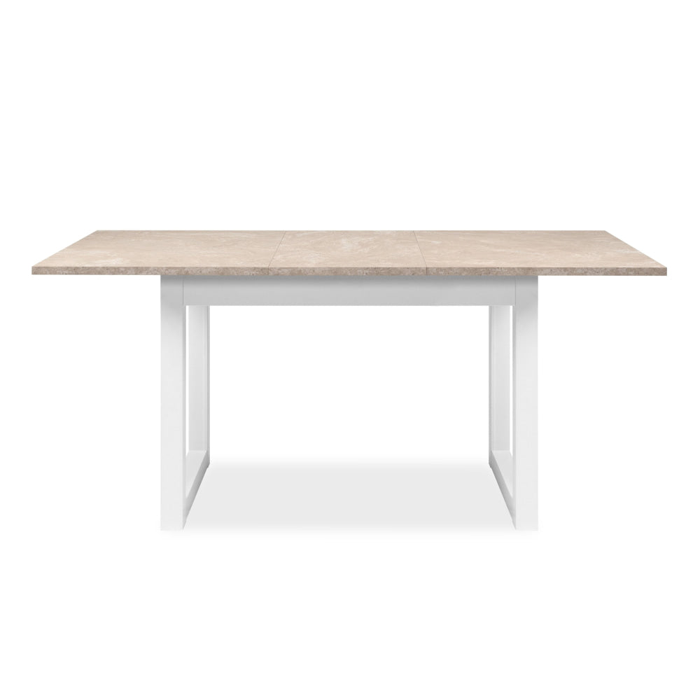 Jose Wooden Extendable Rectangular Kitchen Dining Table 160-200cm Sandstone/White Fast shipping On sale