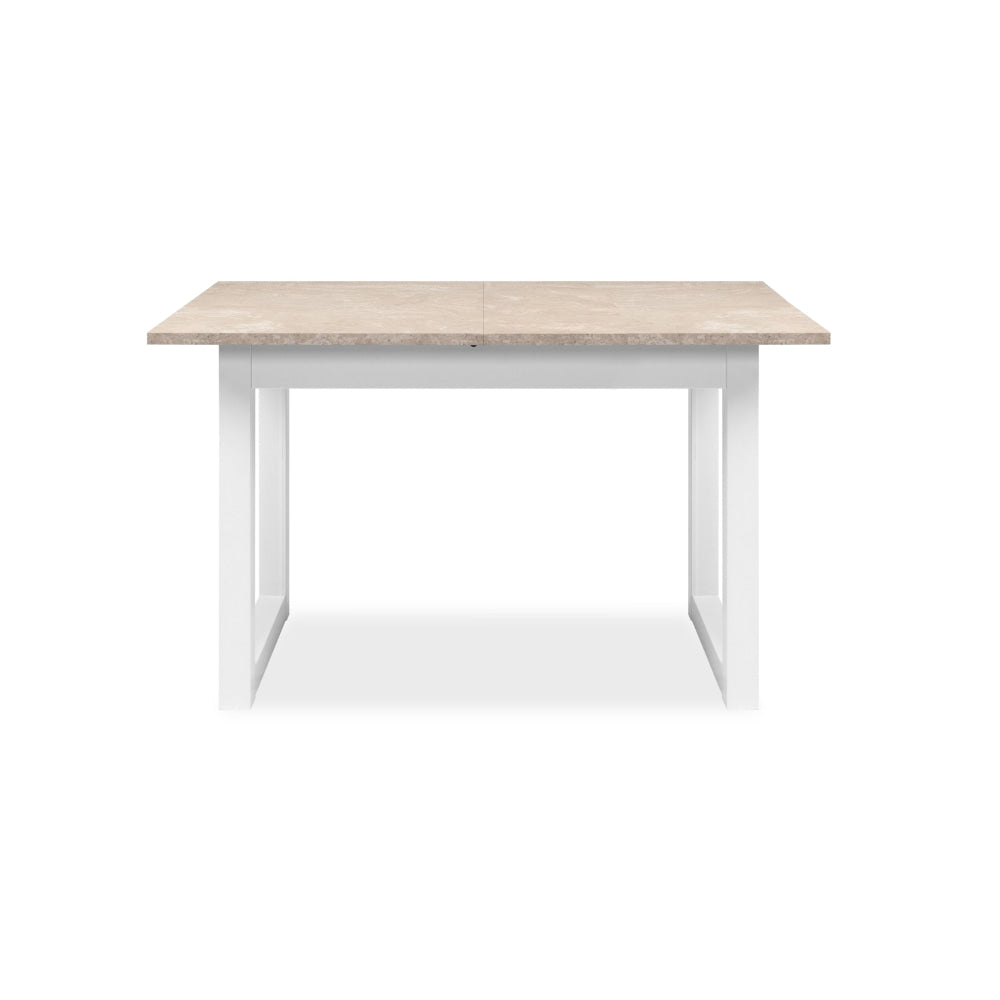 Jose Wooden Extendable Rectangular Kitchen Dining Table 160-200cm Sandstone/White Fast shipping On sale