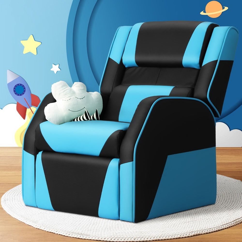 Keezi Kids Recliner Chair PU Leather Gaming Sofa Lounge Couch Children Armchair Furniture Fast shipping On sale