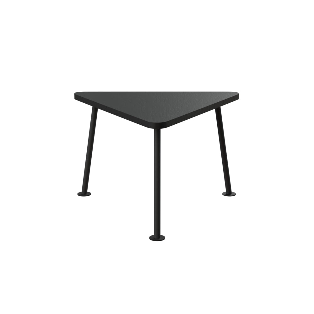 Kenney Modern Scandinavian Small Triangle Wooden Coffee - Black table Fast shipping On sale