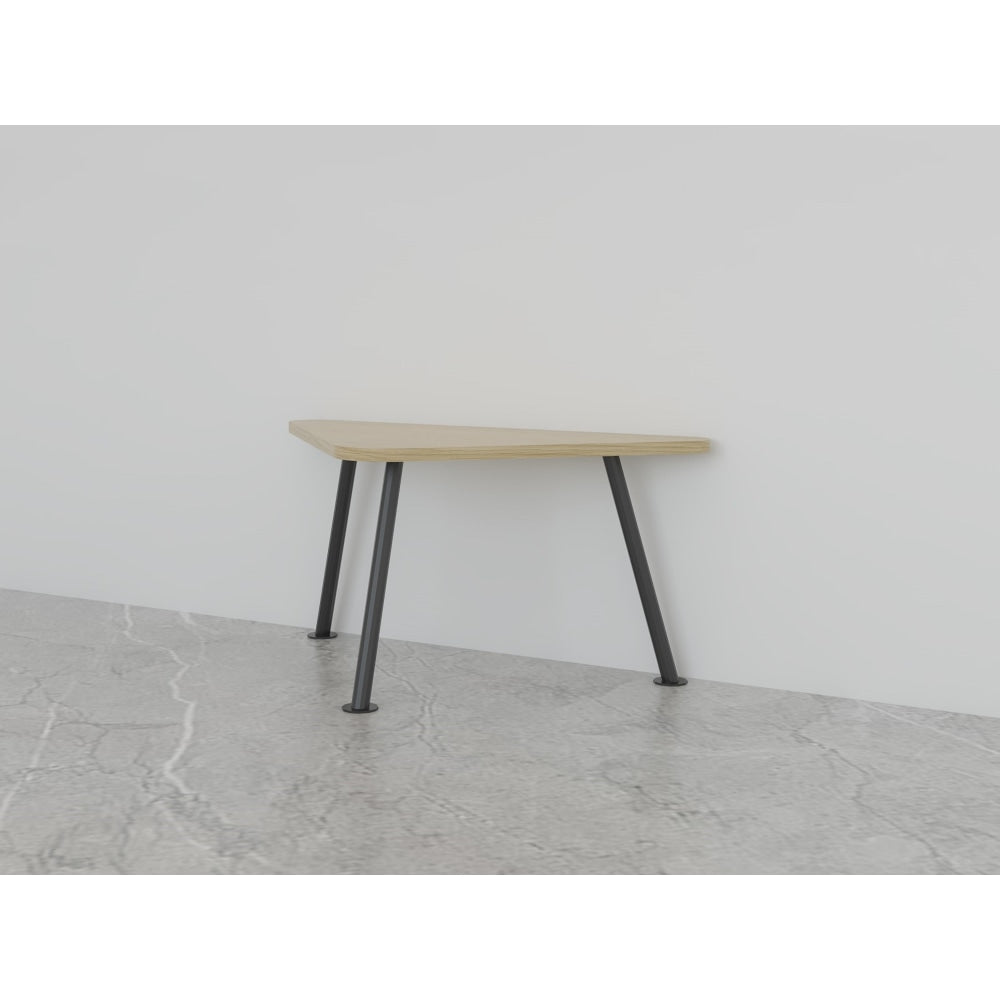 Kenney Modern Scandinavian Small Triangle Wooden Coffee - Oak table Fast shipping On sale