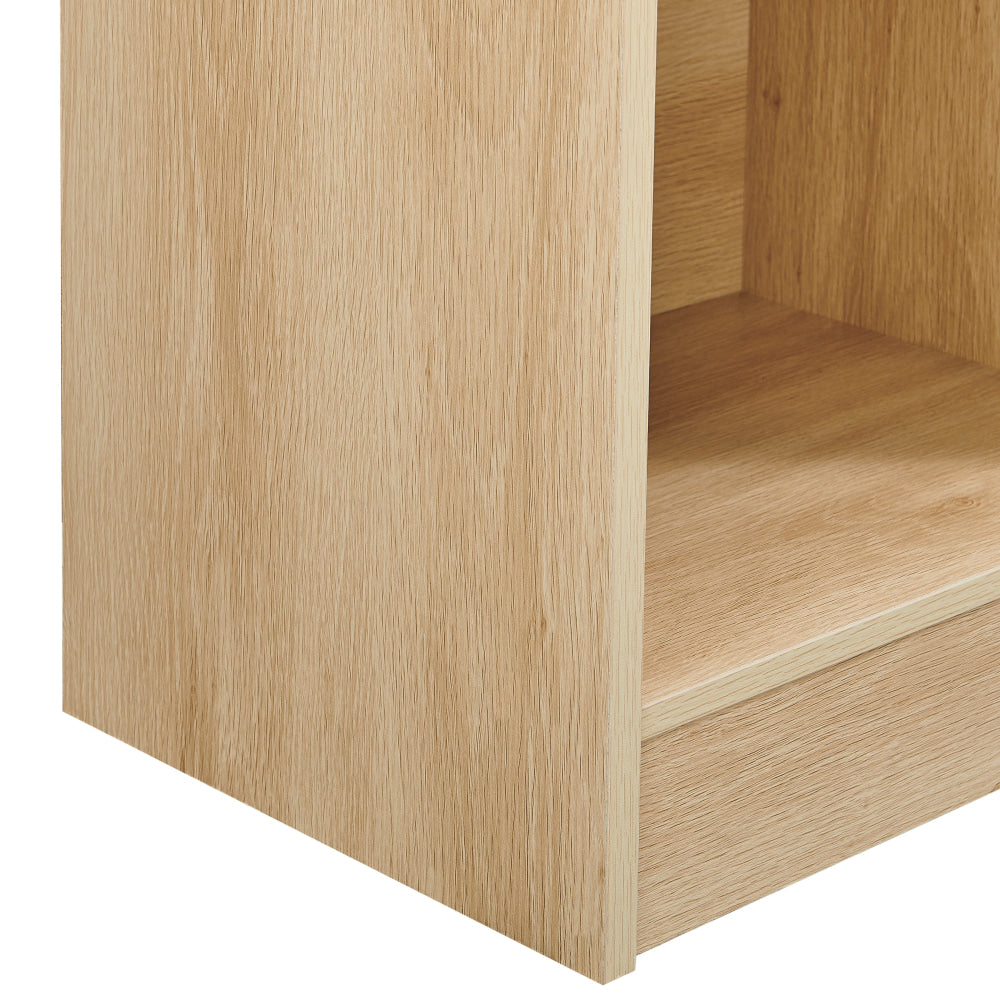 Keto Modern 6-Tier Wooden Bookcase Display Shelf Narrow - Oak Fast shipping On sale