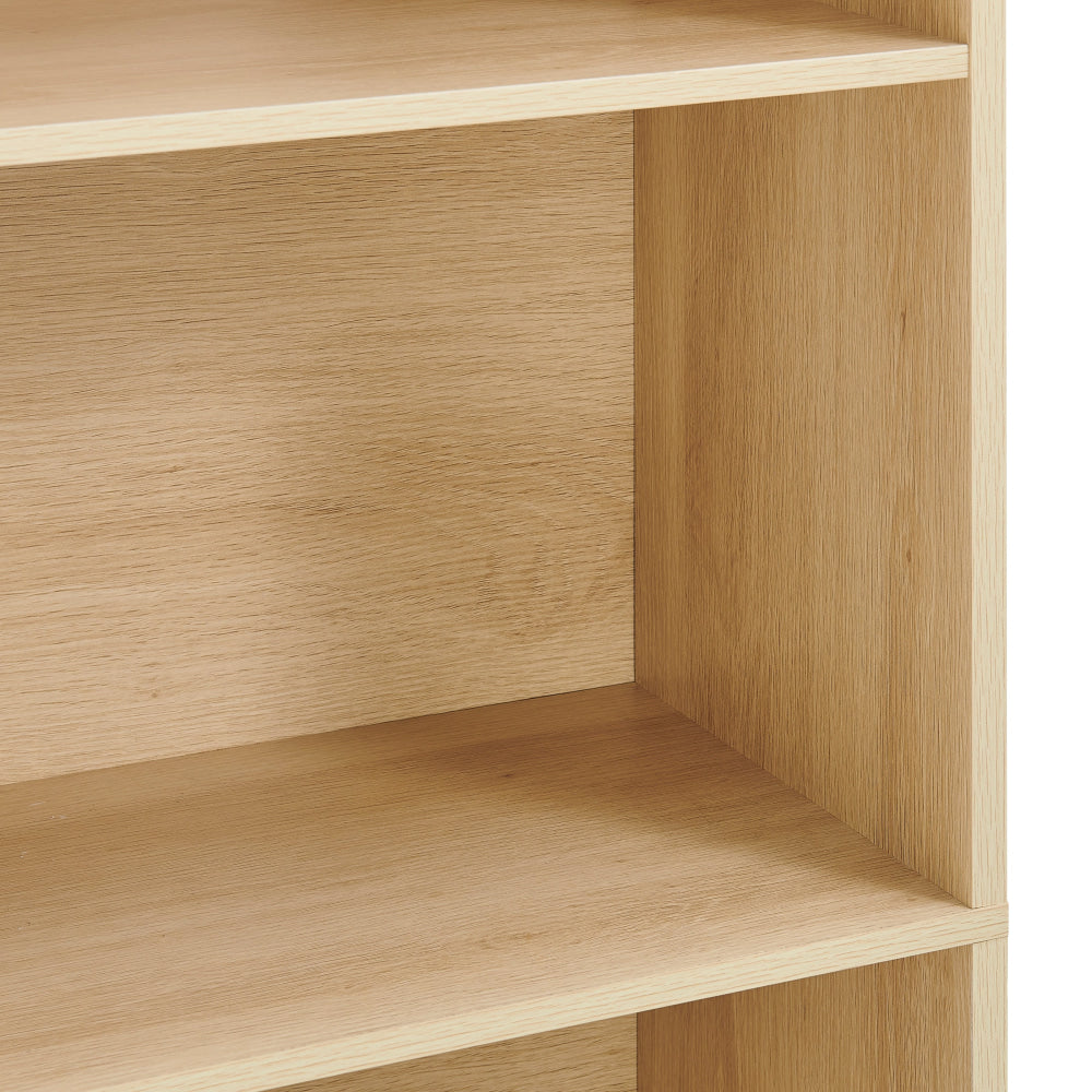 Keto Modern 6-Tier Wooden Bookcase Display Shelf Narrow - Oak Fast shipping On sale