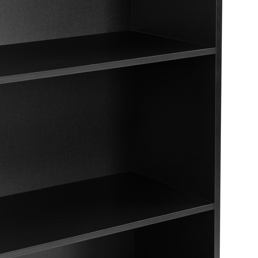 Keto Modern 6-Tier Wooden Bookcase Display Shelf Wide - Black Fast shipping On sale