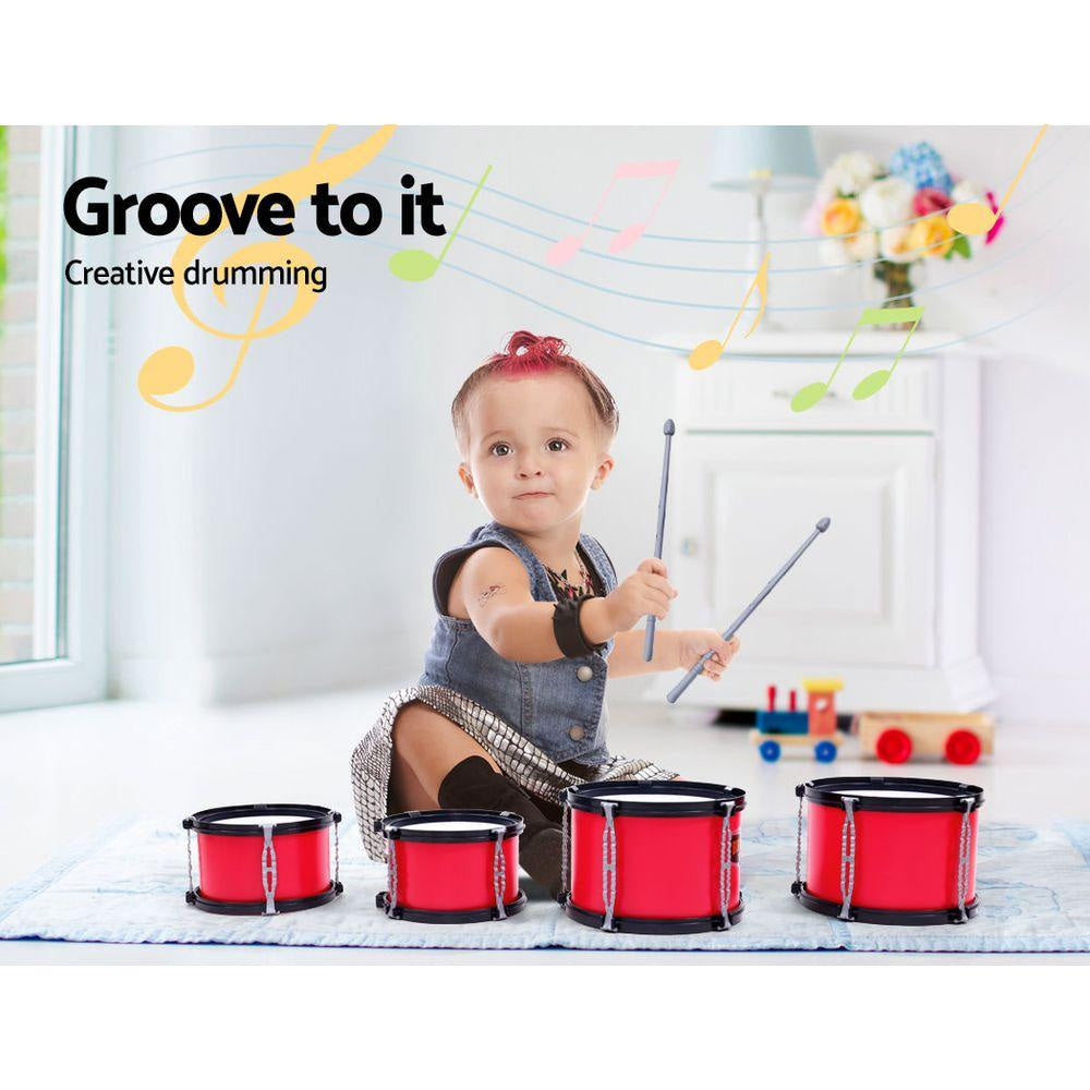 Kids 7 Drum Set Junior Drums Kit Musical Play Toys Childrens Mini Big Band Fast shipping On sale