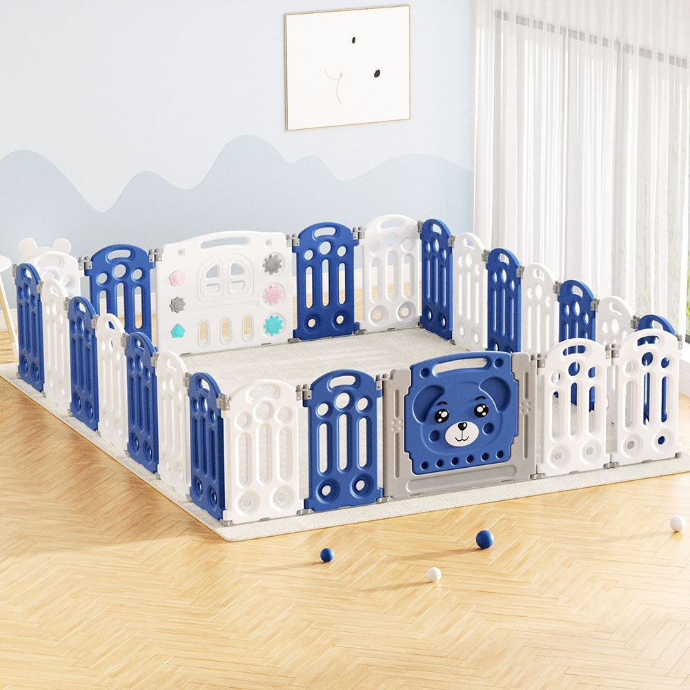 Kids Baby Playpen 24 Panels Safety Gate Toddler Fence Barrier Play Game Toys Fast shipping On sale