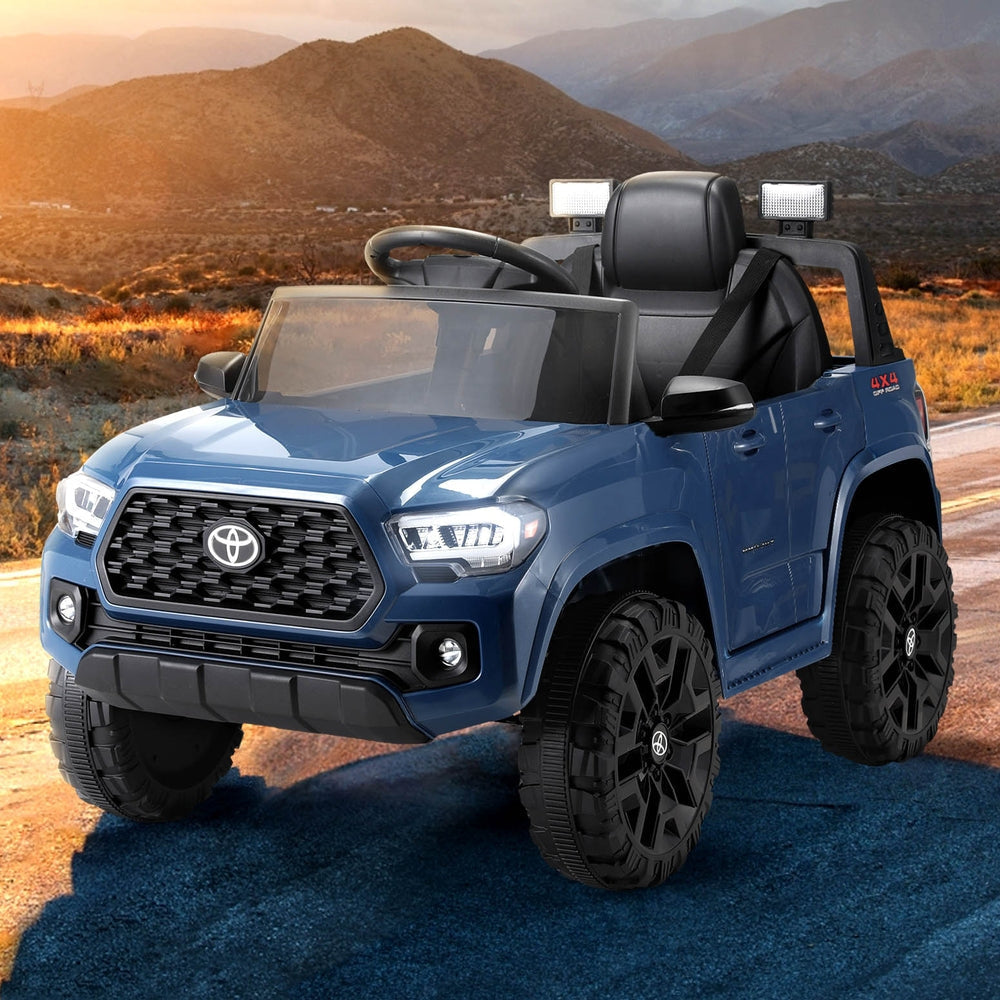 Kids Electric Ride On Car Toyota Tacoma Off Road Jeep Toy Cars Remote 12V Blue Fast shipping sale