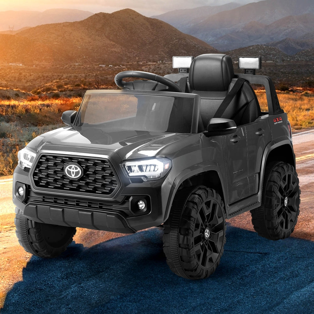 Kids Electric Ride On Car Toyota Tacoma Off Road Jeep Toy Cars Remote 12V Grey Fast shipping sale