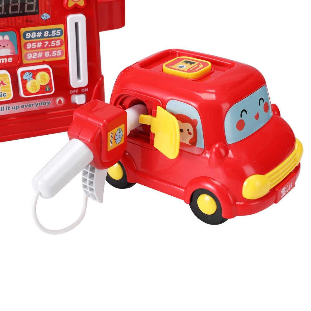 Kids Gas Petrol Station Pumper Pretend Play Toys Car Music Card Playset Fast shipping On sale