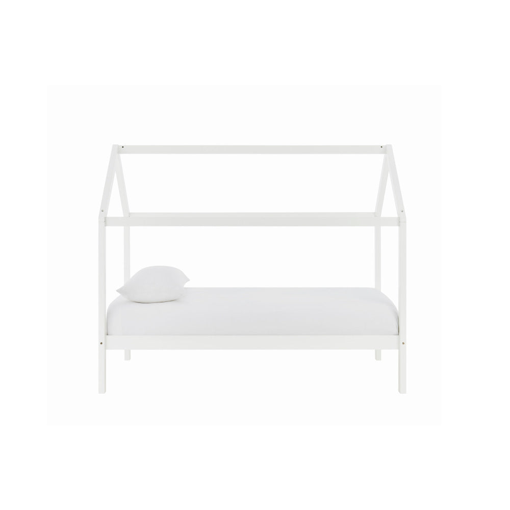 Kids House Wooden Bed Frame White Furniture Fast shipping On sale