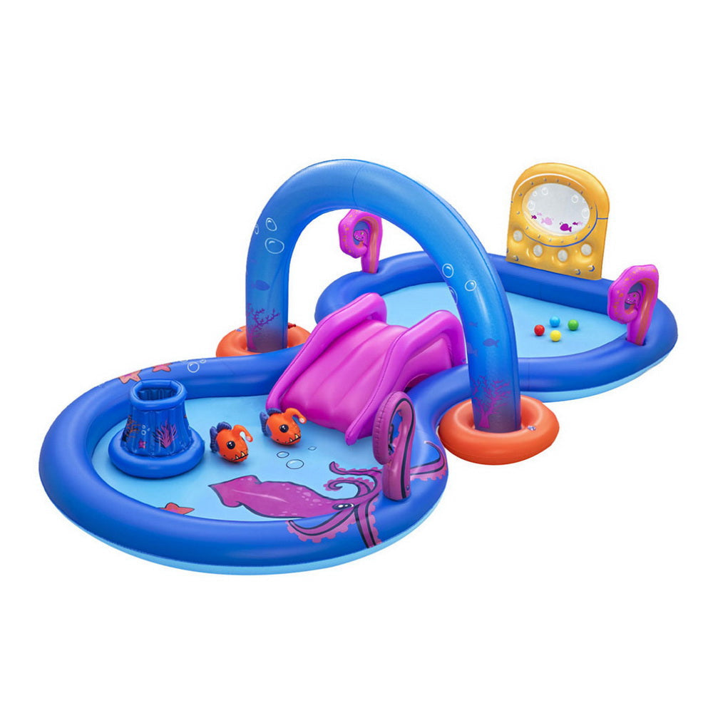 Bulk Inflatable Pool Toys Momentous Living - Kids Inflatable Play Splash Pool with Slide Ball ...