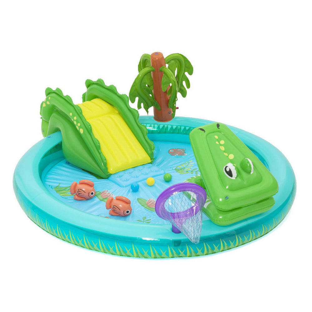 Momentous Living - Kids Inflatable Splash Play Pool with Slide Ball ...