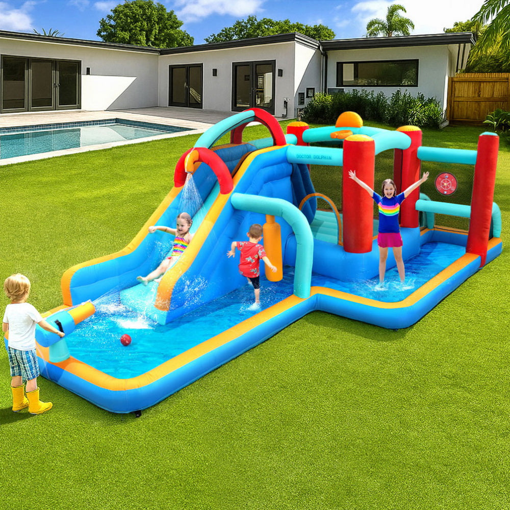 Momentous Living - Kids Inflatable Water Slide Splash Pool Park Jumping ...