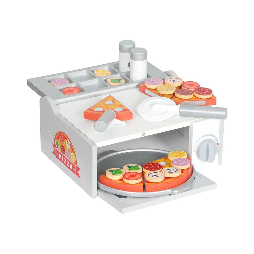 Kids Kitchen Play Set Wooden Toys Children Cooking Pizza Role Food Home Cookware Fast shipping On sale