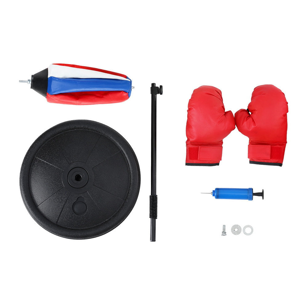 Kids Punching Bag Stand Set Adjustable 76-112cm with Gloves & Pump Sports Fitness Fast shipping On sale